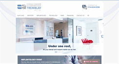 Desktop Screenshot of cliniquedentairetremblay.com